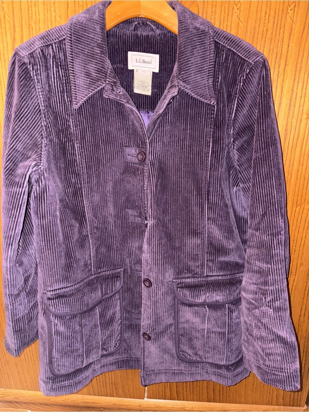 LL bean size small corduroy jacket